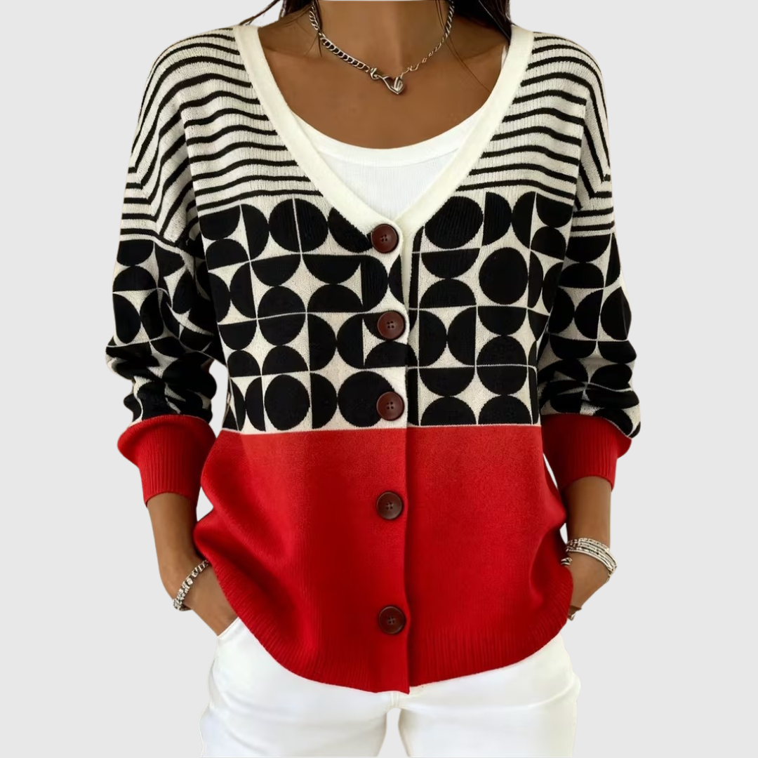 Cardigan in Maglia Confortevole Bottonato