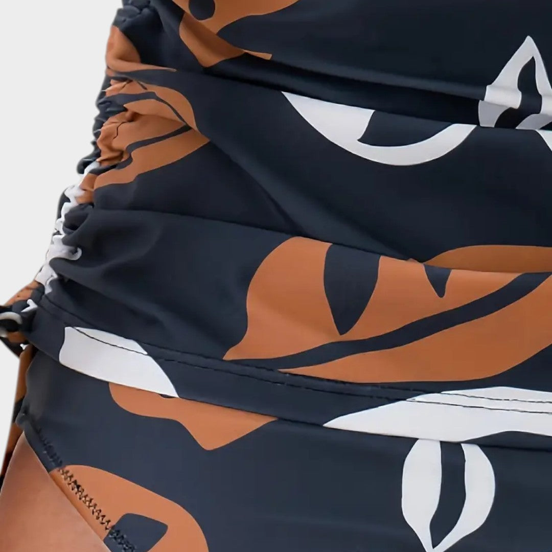 Carmen | Bikini con stampa tropicale di foglie