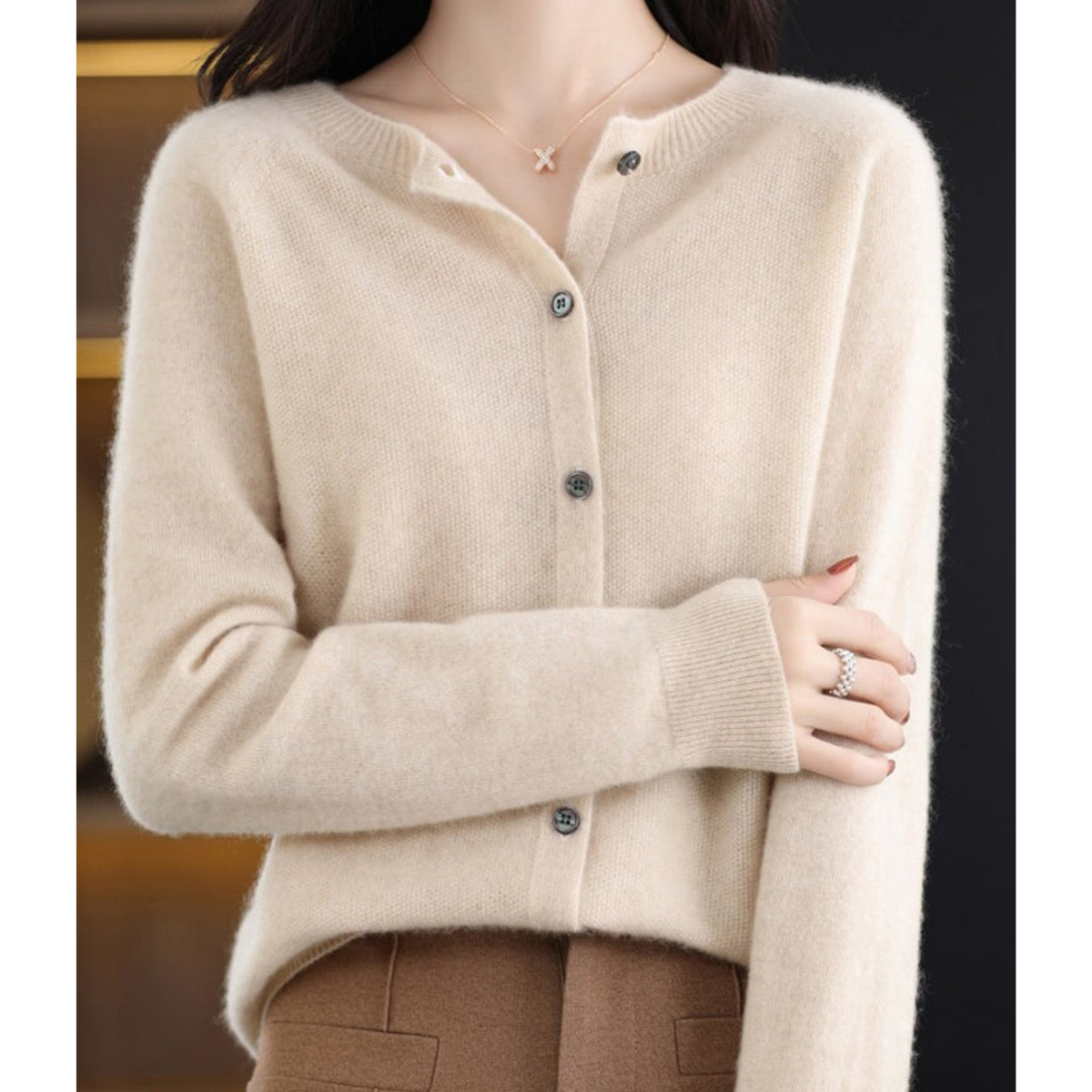 Amelia | Cardigan in Cashmere per Donna