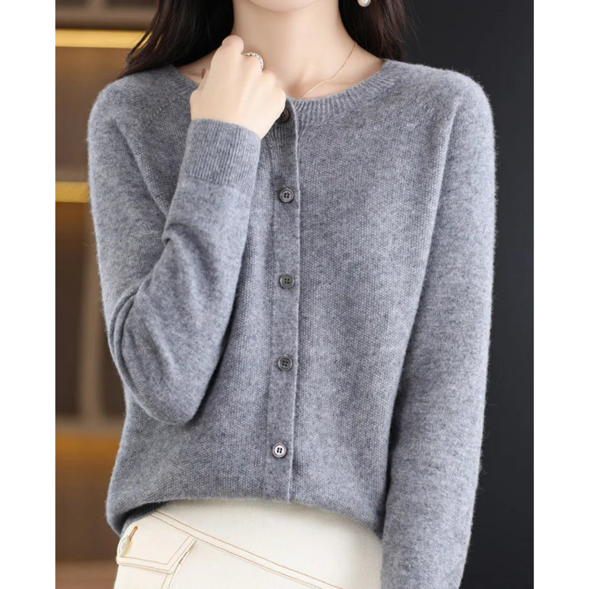 Amelia | Cardigan in Cashmere per Donna