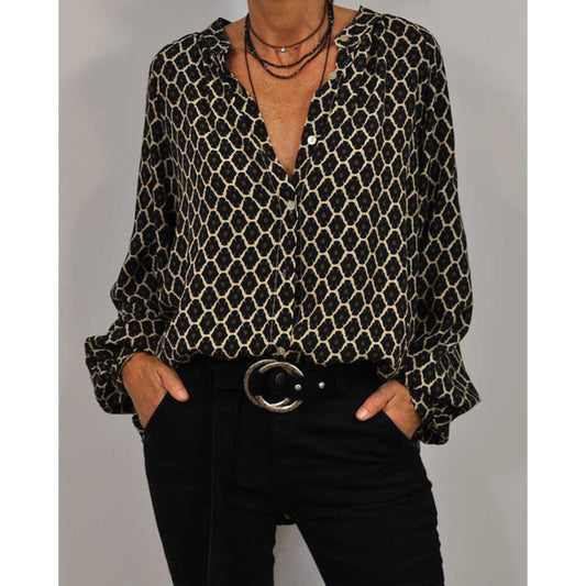 Zara - Blusa Casual con Collo a V
