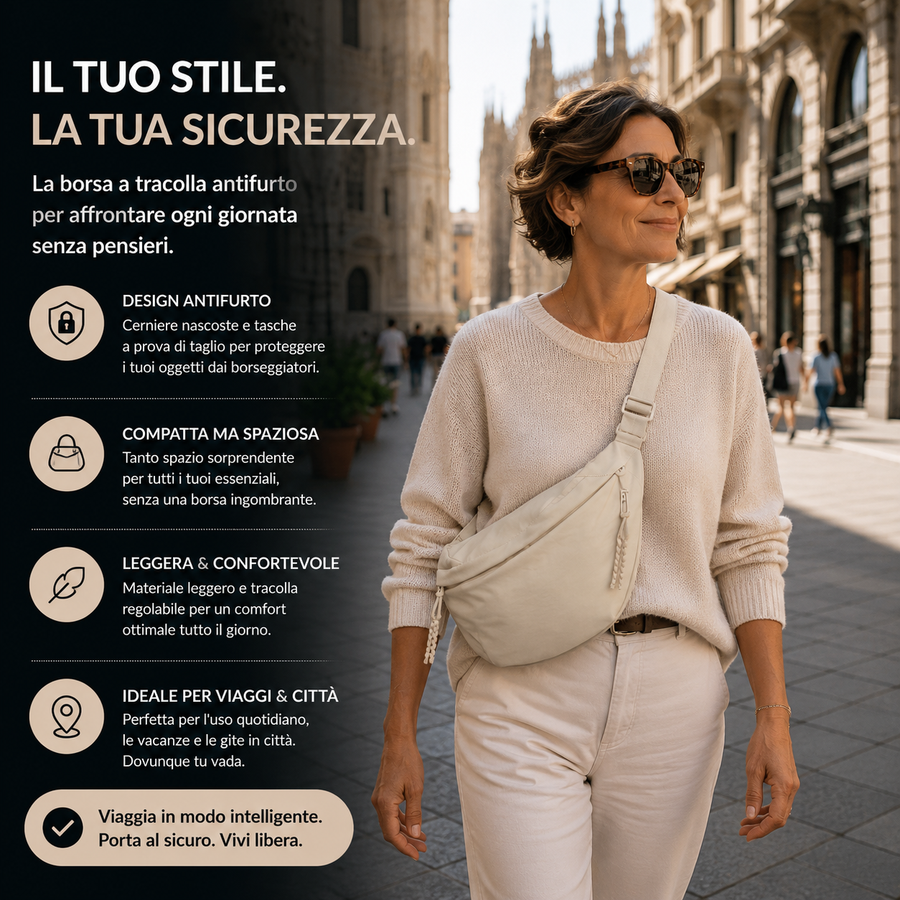 Gaia | Borsa a Spalla a Mezzaluna