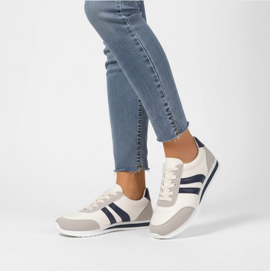 Lucienne — Sneakers bianche sportive eleganti e confortevoli