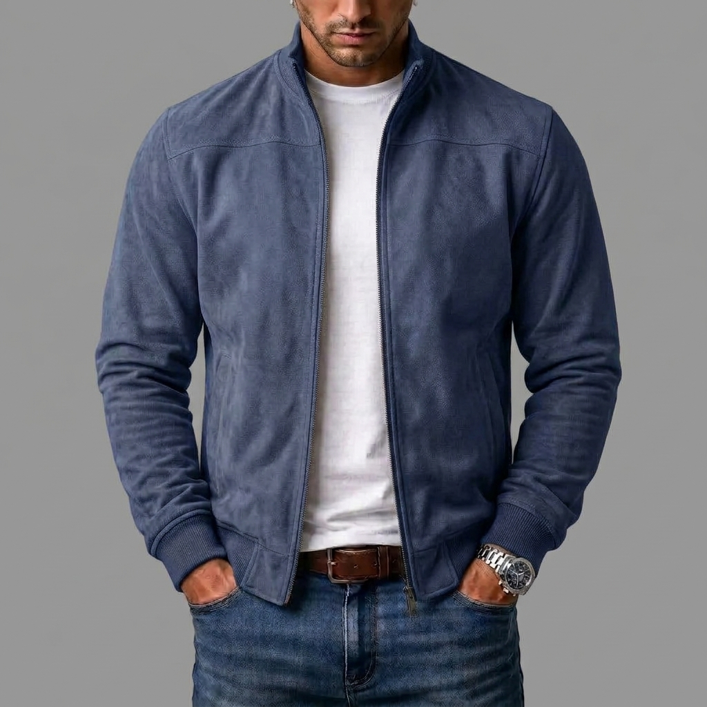 Lorenzo | Giacca Bomber Effetto Scamosciato