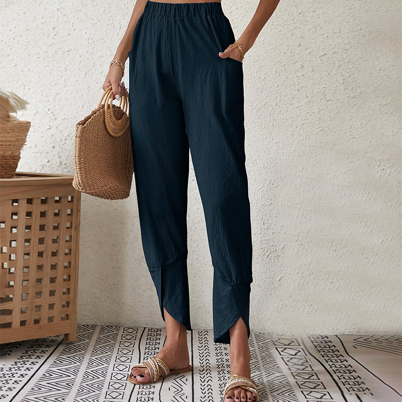 Essari - Pantaloni con Orlo Sfilato